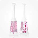 Conceive Plus Fertility Lubricant Pre-Filled Applicators (PT) shown front and back on a clean white background. Each 4g applicator features clear labeling in red, with branding, CE medical marking, and multilingual usage instructions. Designed for single-use vaginal application to support fertility with calcium and magnesium ions.