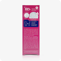 For Conceive Plus Fertility Lubricant Tube + Applicators (PT), back panel of 75ml fertility lubricant tube box featuring a sperm motility graphic, 99% sperm viability claim, clinical usage notes, safety precautions, and a recommendation to use with pre-filled applicators—all presented in Portuguese on a bold pink background.