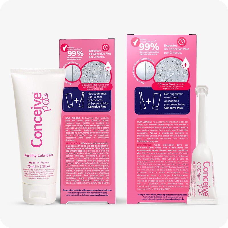 Fertility Lubricant Tube + Applicators - Conceive Plus Europe