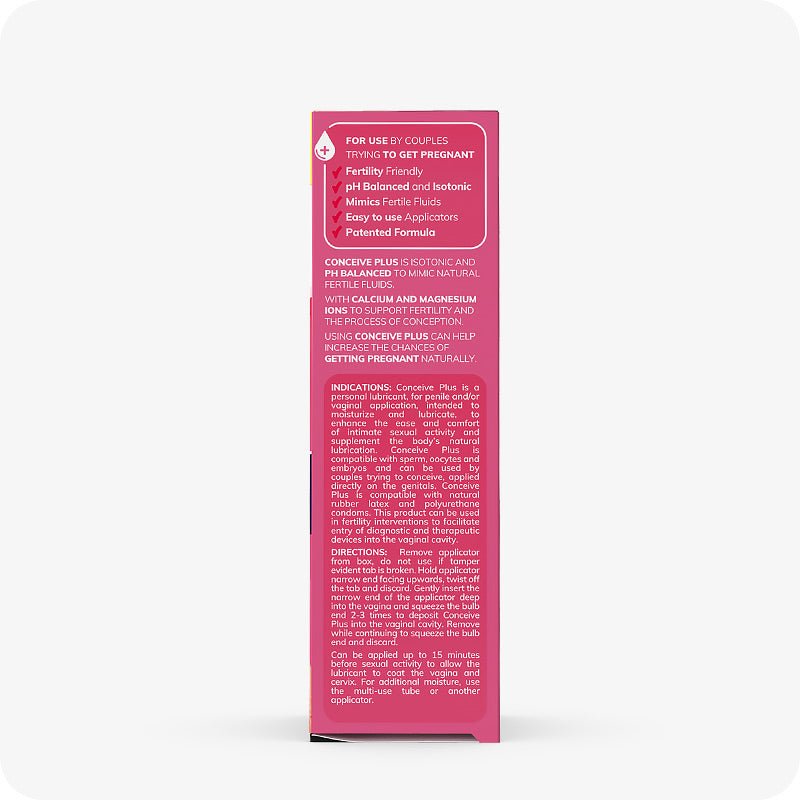 TRY ME SIZE - Fertility Lubricant Applicators - Conceive Plus Europe